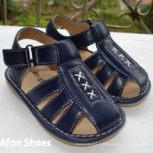 Navy Sandals Squeaky Baby Boy